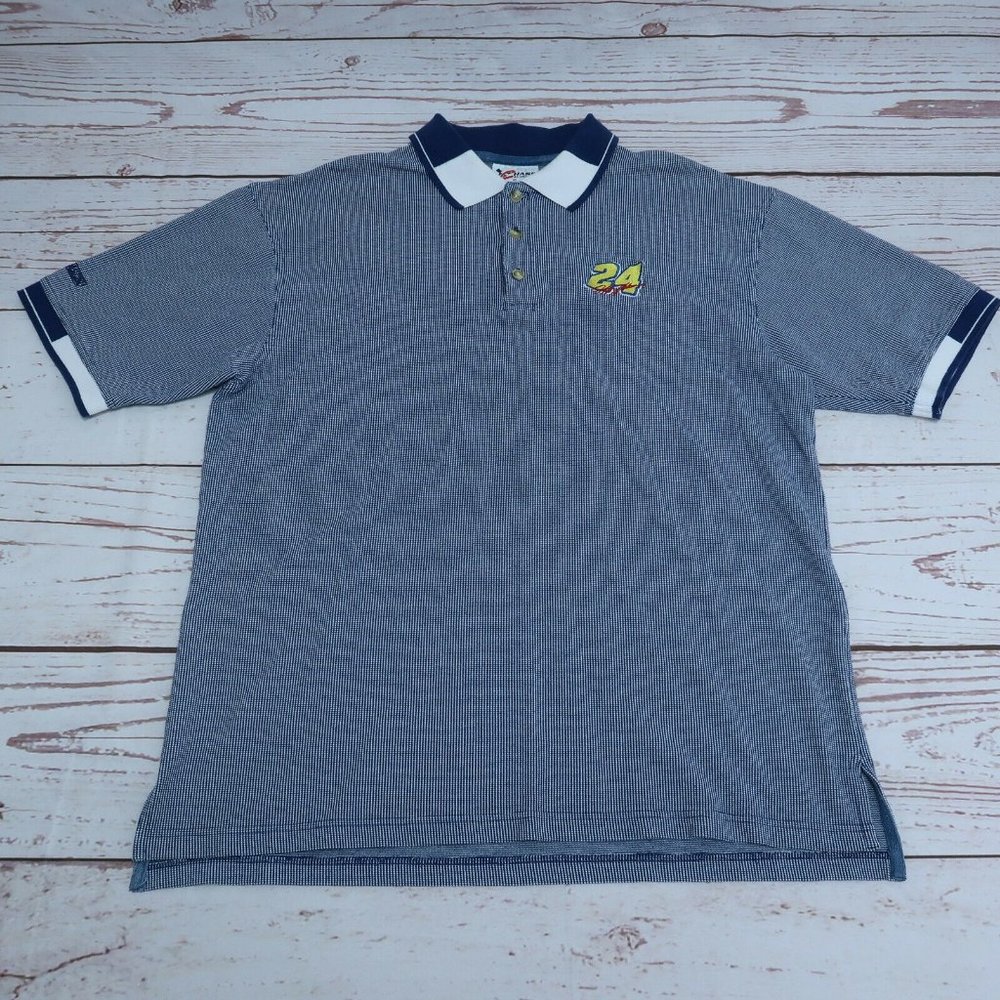 Vintage Chase Authentics Jeff Gordon Racing Polo Dupont 24 NASCAR Size XL